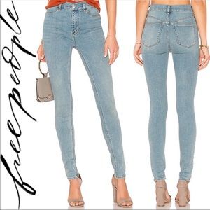 Free People Long & Lean High-rise Skinny Jeans